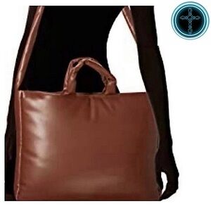 The Drop Chocolate Brown Tote Laptop Bag